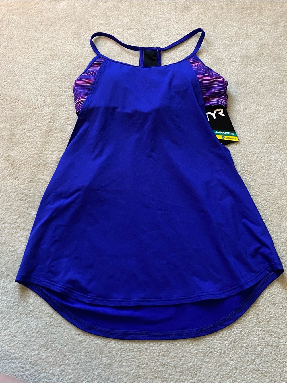 TYR Womens Cyprus Shea 2-In-1 Tankini, Pink Purple, Size Small (4/6) NWT